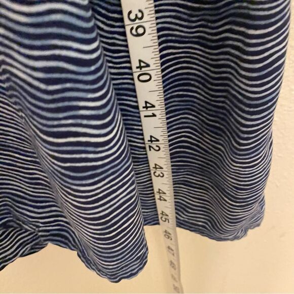 Old Navy blue wave Cami Midi slip Dress smocked back size L - Picture 9 of 12